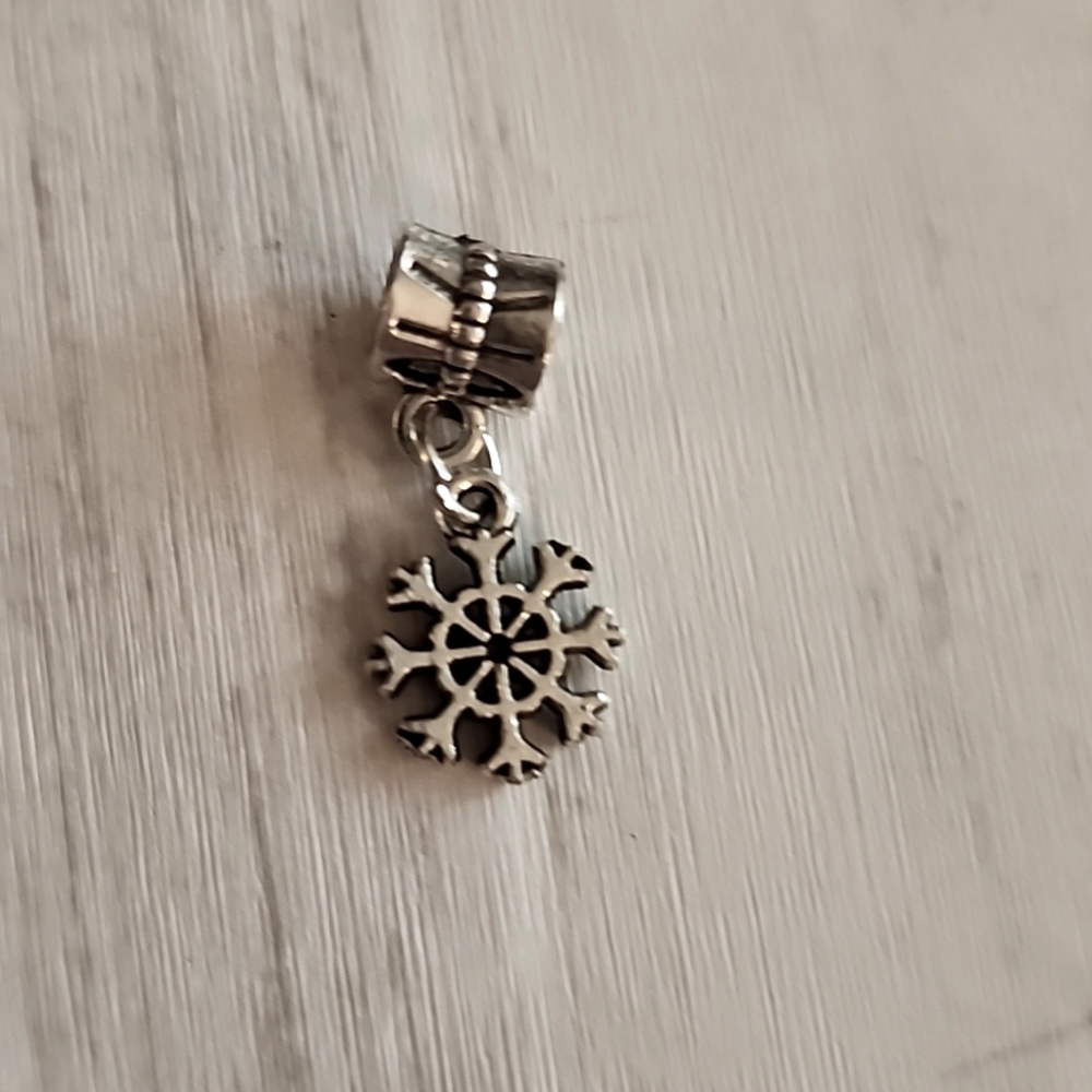 Last One SnowFlake Charm Fits Pandora and other European systems